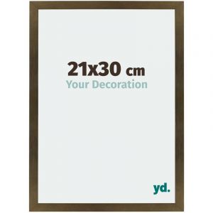 Your Decoration - 21x30 cm - Cadres Photo en mdf Avec Verre acrylique - Anti-Reflet - Excellente Qualit&eacute; - Bronze D&eacute;cor - Cadre Decoration Murale