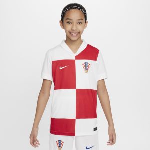 Nike Maillot Domicile Croatie 2024 Junior - White, White - Taille 9-10Y