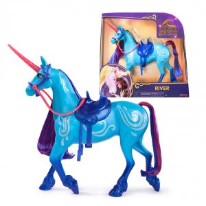 Spin Master Unicorn Academy - L'Ecole des Licornes - Licorne River 28 Cm - Licorne River Pour Poupée Isabel - Jouets Inspirés De La Série L'Ecole des Licornes - Jouet Enfant 4 Ans et +