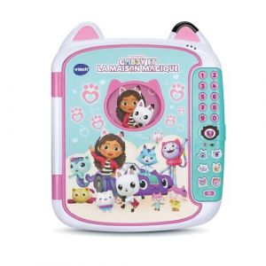 Vtech KidiSecrets Mon Journal Intime Gabby et La Maison Magique - Journal Intime Électronique avec Code Secret, Carnet, Feutre et 6 Jeux Gabby Chat - Cadeau Enfant Dès 5 Ans - Contenu en Français