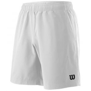 Wilson Homme Short de Tennis, M TEAM 8 SHORT, Polyester, Blanc, Taille: XXL, WRA765501