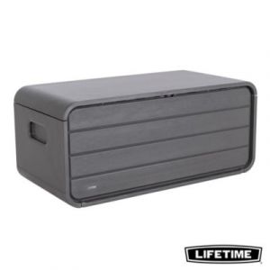 Lifetime Coffre de Jardin 515 L en Plastique - avec vérins à gaz - Anthracite - 72 x 147 x 65 cm