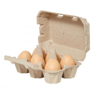 Erzi Play Food: Brown Eggs - box of six