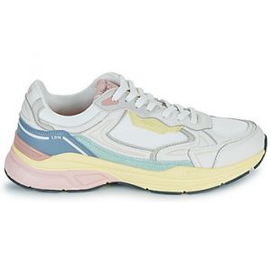 Pepe Jeans Chaussures Dave Texture blanc bleu jaune femme - 36