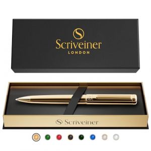 Stylo Bille Scriveiner Coffret Or Plaqu&eacute; Rechargeable Cadeau &Eacute;l&eacute;gant