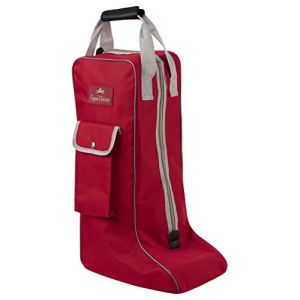 Image de Equi-Theme /Equit'm 910621 Boots Sac Mixte, Burgundy/Light Grey Piping