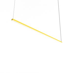 Suspension en métal jaune LED 4000k