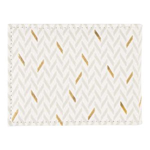 Portefeuille Homme Blanc Et Doré