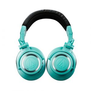 Audio Technica Casque audio Audiotechnica ATH-M50xBT2DIB, edition limitee Ice Blue, casque circum-aural Bluetooth