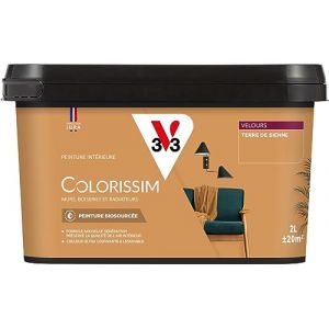 V33 Peinture multi-supports Colorissim Terre de sienne Velours 2L