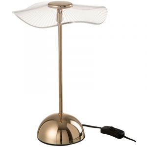 Jolipa Lampe fleur en métal et acrylique 34 cm