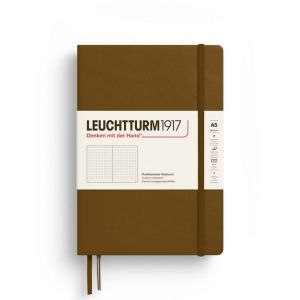 Carnet de notes Rigide A5 14,5 x 21 cm Thinking Ahead Pointillé Spice Brown