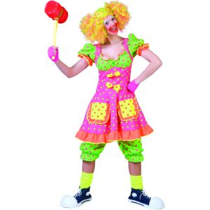 Image de Deguisement Carnaval : Costume Clown Néon