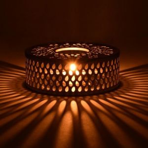 Creano Chauffe-théière en acier inoxydable avec support pour bougie chauffe-plat, chauffe-thé, chauffe-café, chauffe-plat, chauffe-thé, convient pour toutes les théières