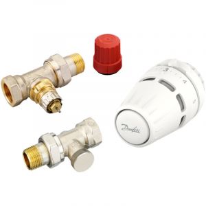 Danfoss Ensemble thermostatique avec t&ecirc;te Regus RA, &eacute;crou + RA-N + RLV-S 15 droit