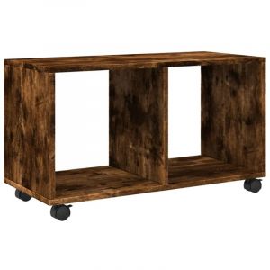 VidaXL Armoire Roulante Chêne Fumé 72x33x42,5 Cm Bois D'ingénierie