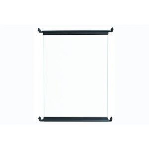 Orial - Barri&egrave;re de piscine 0m90 JADE verre gris RAL 7016S