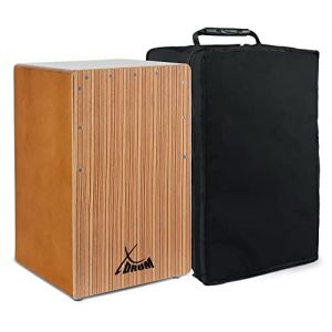 Xdrum Cajon El Bajo porte basse noyer / zébré housse comprise