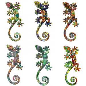 Gecko Signes Grimalt - origin Home decor Lézard 6U Animaux Figurine Lézard Multicolore - 17x8x3cm