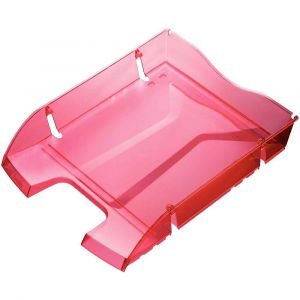 Image de Maped H2363520 - Corbeille à courrier A4 Greenlogic rouge transparent