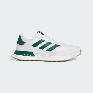 Adidas Chaussures de golf sans crampons cuir S2G 24 Blanc