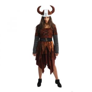 Ptit Clown D&eacute;guisement - Viking Femme - Marron - Polyester - L&eacute;ger Et Confortable