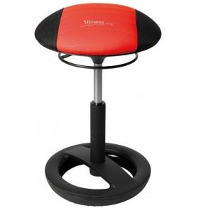 Image de Topstar Tabouret mobile / tabouret dynamique SITNESS RACER BOB noir/rouge