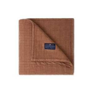 Image de Lexington Couvre-lit panier en coton structuré Marron