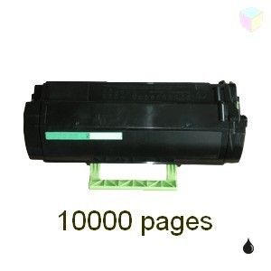 Toner compatible Lexmark 50F2X00 - 502X - Couleur : Noir