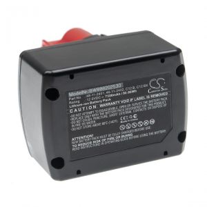 Vhbw Batterie compatible avec Milwaukee M12 BPP3A-202B, M12 BPP4A, M12 BPP4A-202B, M12 BPS outil électrique (7500mAh Li-