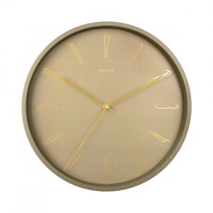 Image de Present time Horloge murale en métal vert diam 35cm