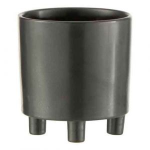 Cac Pot en Céramique "Smoke" 16cm Gris & Noir Prix