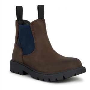Geox J Shaylax Boy Bateau à Cheville, Marron, 28 EU