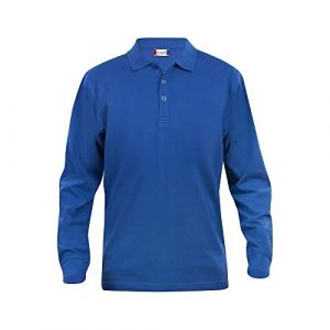 CLIQUE Polo ML Homme Bleu Royal XXL