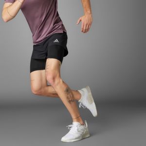 Adidas Short HEAT.RDY Two-in-One HIIT noir pur - XXL
