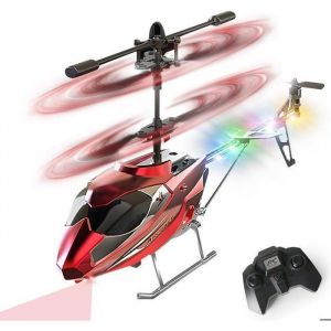 Vatos H&eacute;licopt&egrave;re RC Avions t&eacute;l&eacute;command&eacute; 2.4G avec lumi&egrave;re LED, Hauteur Fixe, d&eacute;collage par Une Seule Touche
