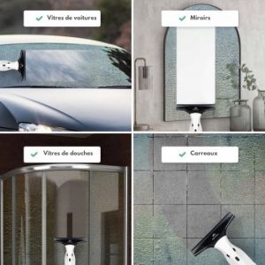 Nettoyeur de vitre &eacute;lectrique avec laveur int&eacute;gr&eacute; - Motionflow - Rechargeable