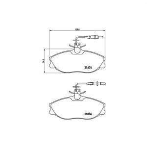 Brembo 4 plaquettes de frein P61057