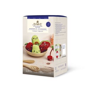 Kit Crochet Amigurumi Nos Amis les Fruits - DMC : Créez des Amigurumis Fruités et Colorés ! Multicolore - Multicolore