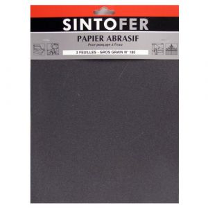 Sinto 3 Feuilles De Papier Abrasif À L'eau P180