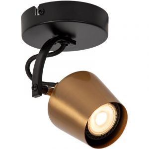 Lucide EMILE - Spot plafond - &Oslash; 10,5 cm - 1xGU10 - Or Mat/Laiton