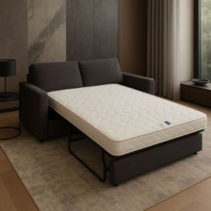 Matelas Ferme avec Latex Naturel Pour Canap&eacute; Lit 120x200 x 10 cm - 5 zones de Confort - Noyau Poli Lattex HR Derni&egrave;re G&eacute;n&eacute;ration - Tr&egrave;s Respirant