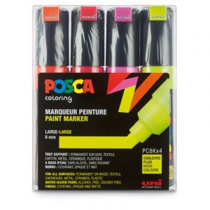 POSCA UNI-BALL Marqueur Pte Large Biseautée PC8K 8mm Violet