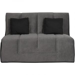 Image de Relaxima Banquette Slyde 140 HOUSTON angel gris - matelas Simmons