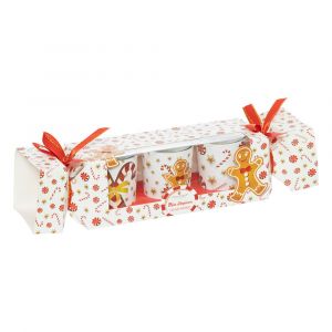 Set de 3 Bougies parfumées dans photophore en verre 135G Pain d'épice