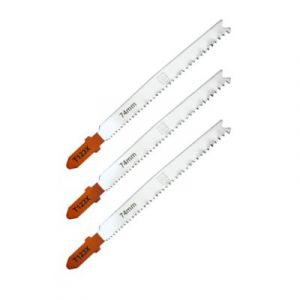 Universal 3 lames de scie sauteuse T droite propre M&eacute;tal fin L. 100 mm