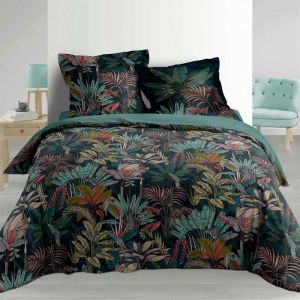 Parure 3 p 260 x 240 cm percale imp 78 fils allover candice