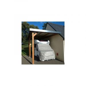 Abri Toit Plat Adossé dimensions aux choix Bois douglas Français pefc - 400cmx650cm
