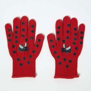 Gants de jardinage enfant Rouge Coccinelle - Homescapes