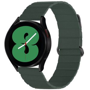Imoshion Bracelet en cuir magnétique pour Samsung Galaxy Watch 7 (40/44 mm) - Vert